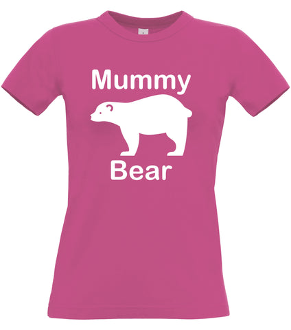 Maman ours T-shirt ajusté pour femme 