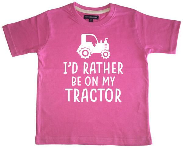 I'd Rather Be On My Tractor Children's T-Shirt