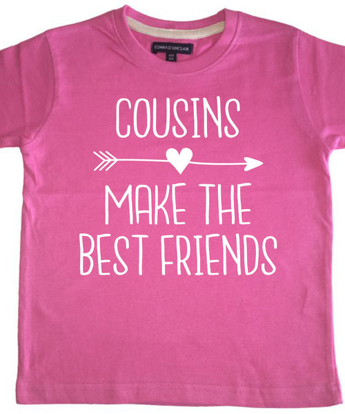 Les cousins ​​font le t-shirt mignon pour enfants des meilleurs amis 
