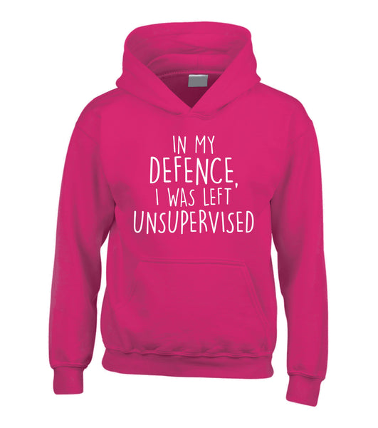 in My Defence, I was Left Unsupervised Hoodie