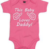 This Baby Loves Daddy Baby Bodysuit