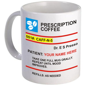 Personalised Prescription Coffee Mug