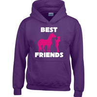 Personalised Best Friends Horsey Hoodie with 2 Names on Back