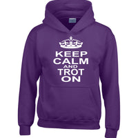 Keep Calm and Trot On Horsey Hoodie