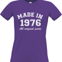 Année personnalisée Made in T-shirt ajusté pour femme 