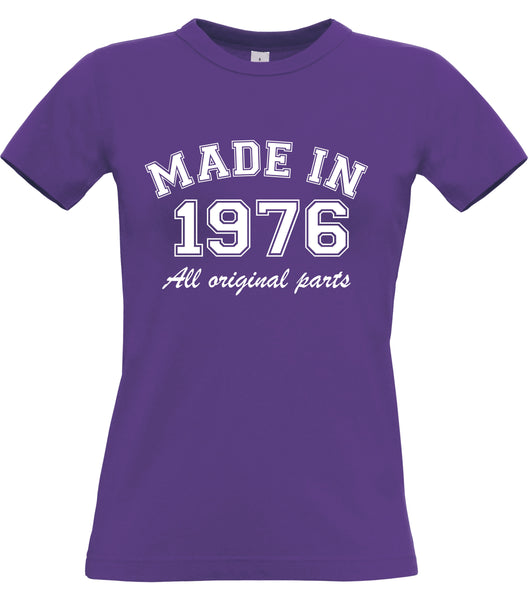 Année personnalisée Made in T-shirt ajusté pour femme 
