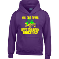 You Can Never Have Too Many Tractors!' Funny Farmer Children's Hoodie