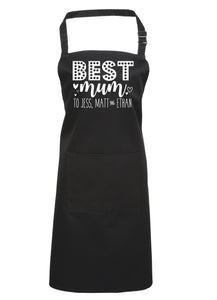 Tablier personnalisé "Meilleure maman à..."