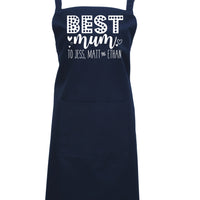 Personalised 'Best Mum to...' Apron