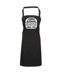 Burgers brûlants personnalisés depuis... Tablier 