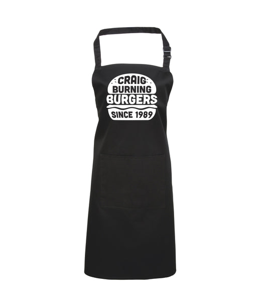 Burgers brûlants personnalisés depuis... Tablier 