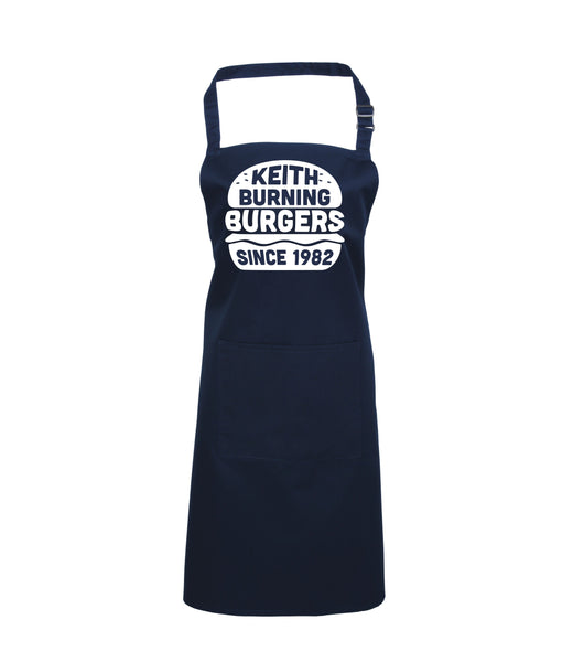 Burgers brûlants personnalisés depuis... Tablier 