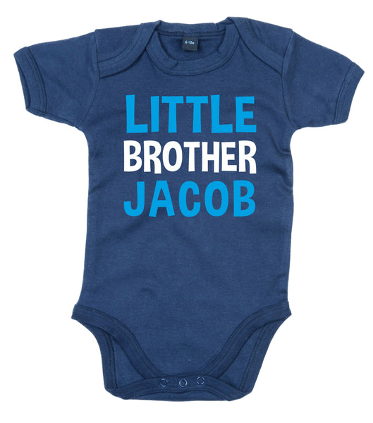 Personalised Big Sister T-Shirt and Little Brother Bodysuit Set