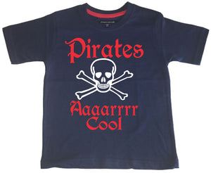 Pirates AAAARR cool Navy Children's T-shirt
