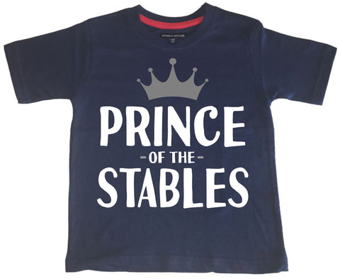 Prince of the Stables Children's T-Shirt with White and Grey Print