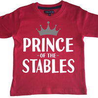 Prince of the Stables Children's T-Shirt with White and Grey Print