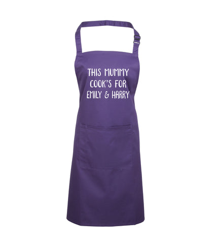 Tablier personnalisé This Mummy Cooks for... 