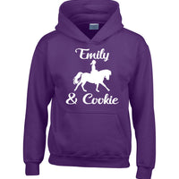 Edward Sinclair Personalised Horse and Rider (Design 2) Horse Riding Hoodie