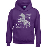 Horses Keep Me Stable Horse Riding Hoodie