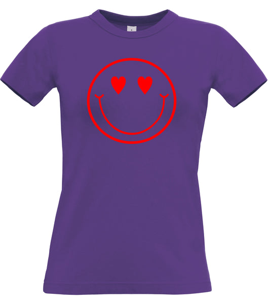 T-shirt Femme Coeur Visage Saint Valentin