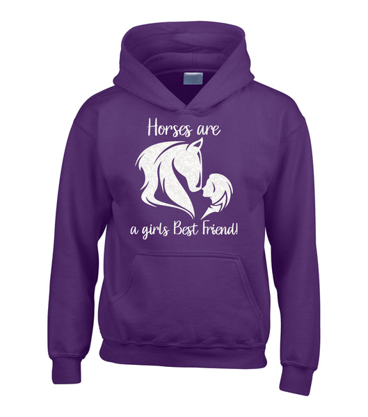 Horse are a girl's best friend (D3) horse hoody