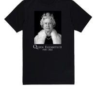 Queen Elizabeth II 1626-2022 Remembrance Black Unisex T-Shirt