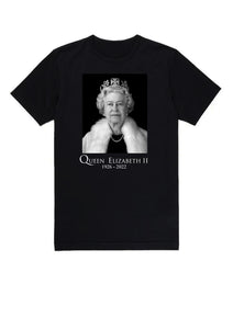 Queen Elizabeth II 1626-2022 Remembrance Black Unisex T-Shirt