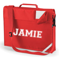 Personalised Varsity Font Bookbag