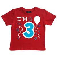 J'ai 3 ans T-shirt anniversaire enfant 