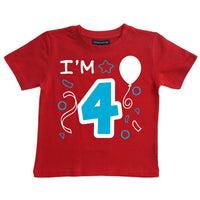 J'ai 4 ans T-shirt anniversaire enfant 