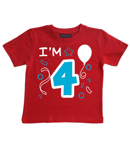 J'ai 4 ans T-shirt anniversaire enfant 