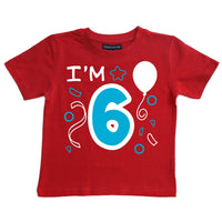 J'ai 6 ans T-shirt anniversaire enfant 