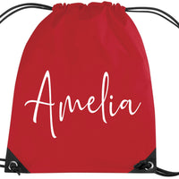 Personalised Signature Drawstring Bag