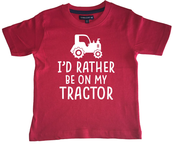 I'd Rather Be On My Tractor Children's T-Shirt