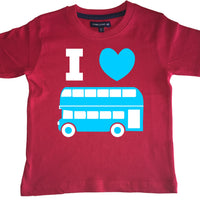 T-shirt enfant J'aime les bus 
