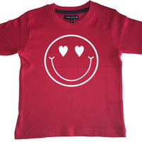 Heart Face Valentine's Day Children's T-shirt