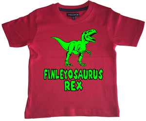 Personalised ''Name''-O-Saurus Rex Children's T-Shirt