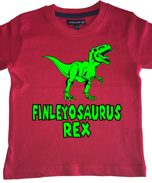 Personalised ''Name''-O-Saurus Rex Children's T-Shirt