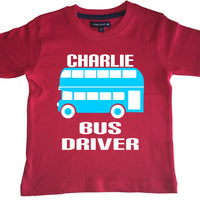 Personalised Bus Driver Children's T-shirt