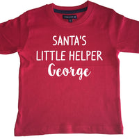 T-shirt enfant personnalisé petit assistant du Père Noël