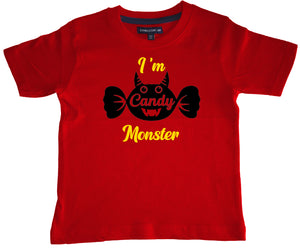 Je suis un t-shirt d'Halloween Candy Monster Kids. 
