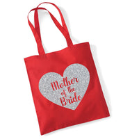 Mother of The Bride Tote Bag with Sparking Print