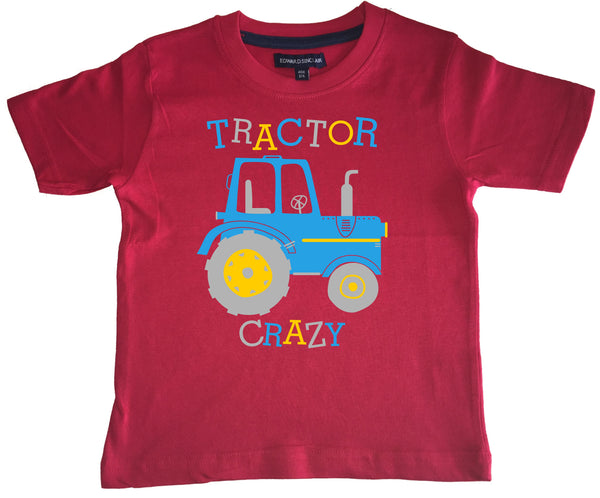 Tractor Crazy (D5) Children's T-shirt