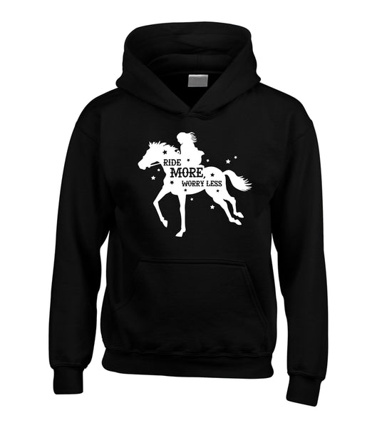 Ride More Worry Less Horsey Hoodie