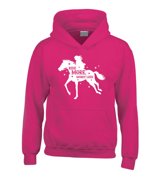 Ride More Worry Less Horsey Hoodie