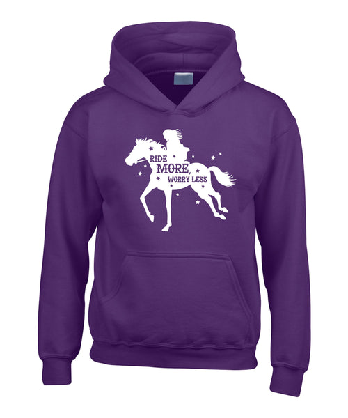 Ride More Worry Less Horsey Hoodie