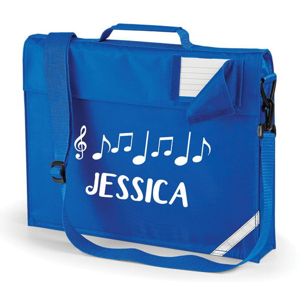 Personalised Music Notes Bookbag