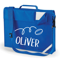 Personalised Rugby Book Bag with Straps