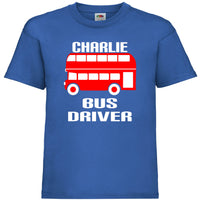 Personalised Bus Driver Children's T-shirt