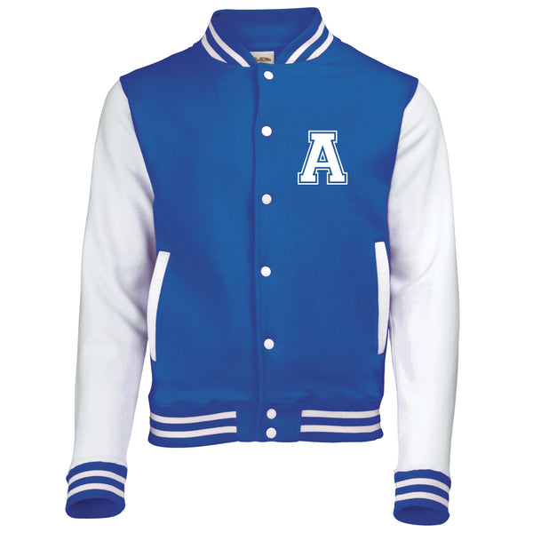 Personalised Adult Varsity Jacket With Initial and Name